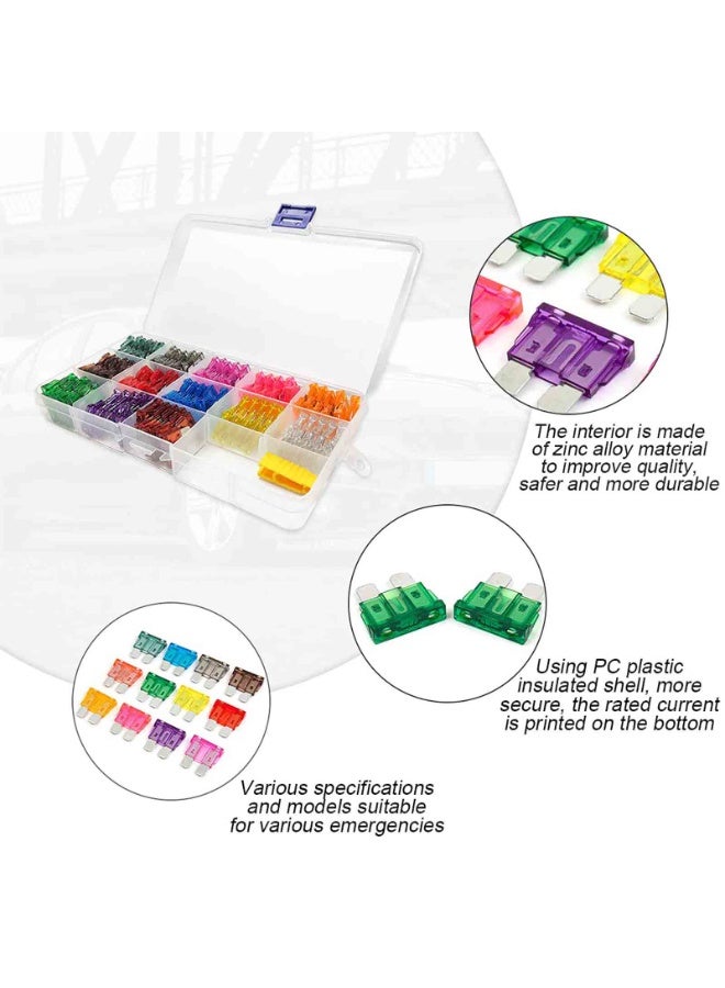 هيدفانا صمامات شفرة، 120 قطعة تشكيلة صمامات شفرات صغيرة (2، 3، 5، 7.5، 10، 15، 20، 25، 30، 35 أمبير) لمجموعة صمامات السيارات الشاحنات القوارب أجهزة الصراف الآلي. - Image 3