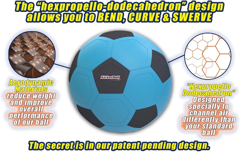 KickerBall - Curve and Swerve Soccer Ball/Football Toy - Kick Like The Pros, Great Gift for Boys and Girls - Perfect for Outdoor & Indoor Match or Game - Image 3