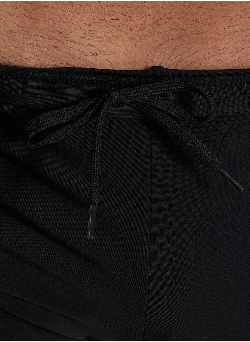 Joss Joss Men's Swimming Trunks-Shorts Black with Printed Inserts – Creora Highclo Fibers, Chlorine-Resistant, Adjustable Waist for Perfect Fit  - Image 4