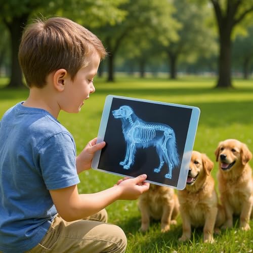 Odoorgames Pet Series Animal Xrays for Kids Pet XRays Set Light Table Manipulatives Veterinarian Play Set Dramatic Play Vet Clinic - Image 5