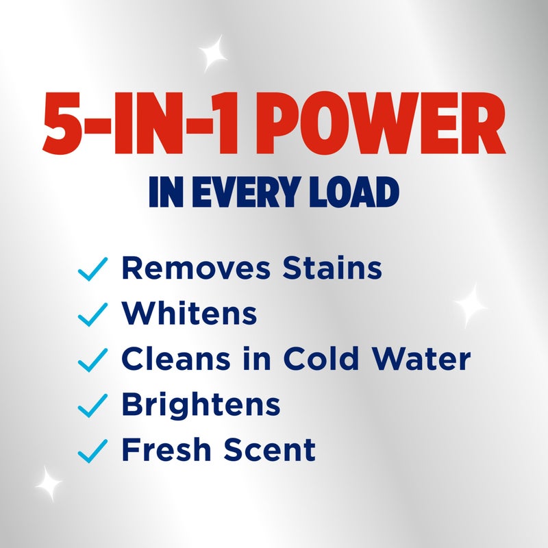 OxiClean Max Force Advanced Stain Remover Power Paks, Use with Detergent to Remove Stubborn Stains, Whiten, Brighten, and Boost Freshness, for All Temps and Washing Machines, 24 count - Image 3