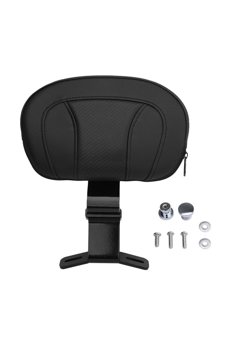 إيروريكس وسادة سوداء جلدية لظهر مقعد سائق الدراجة النارية، مناسبة لدراجات هارلي تورينج سي في أو إلكترا