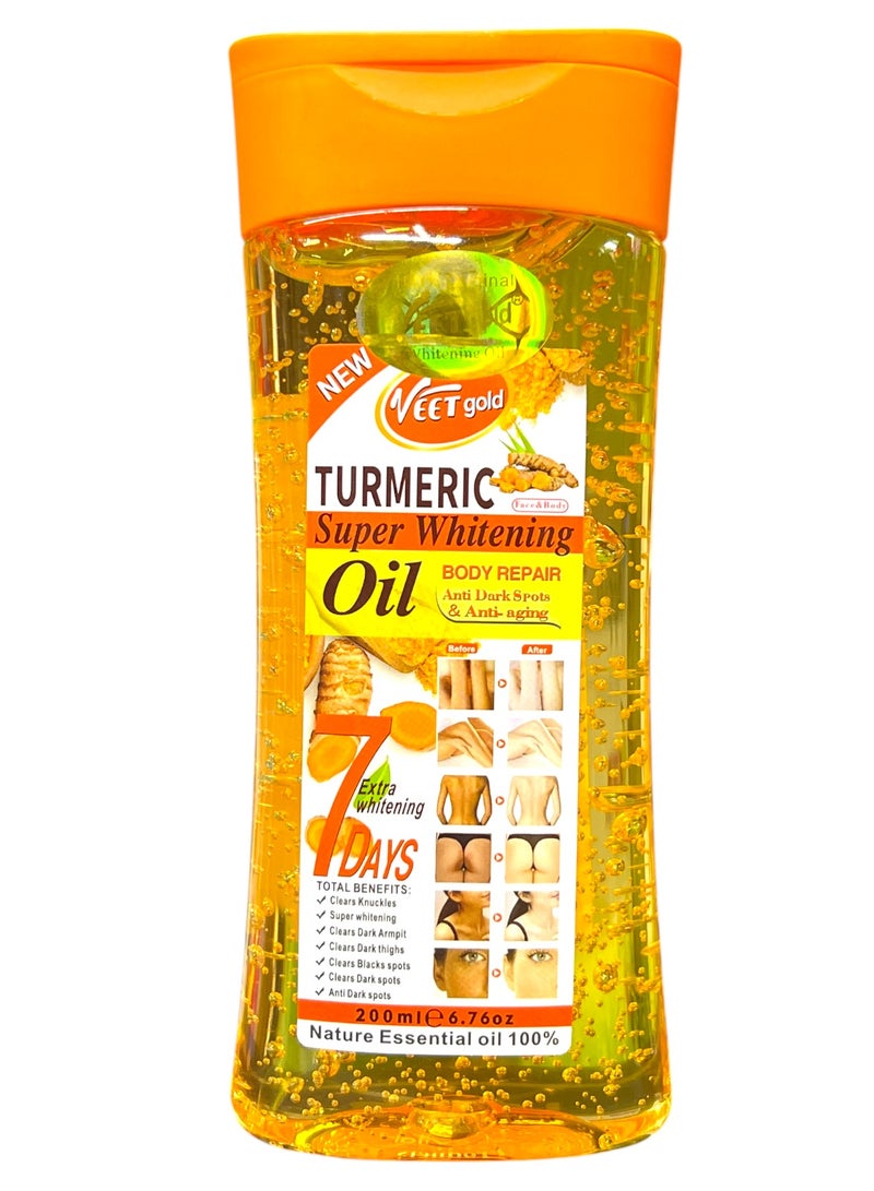 Veet gold Super Whitening Body Repair Turmeric Oil Gel 200ml - Image 1