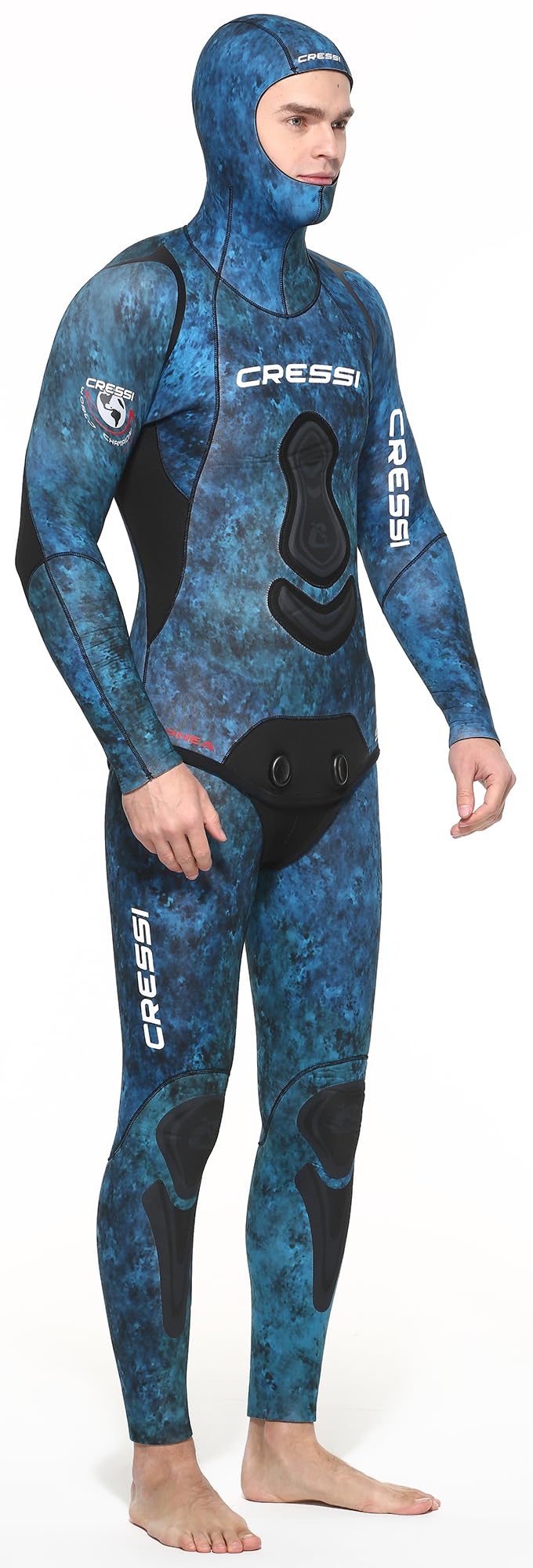 Cressi Cressi APNEA 2018 COMPLETE WETSUIT BLUE CAMOU 7mm XXL/6  - Image 1