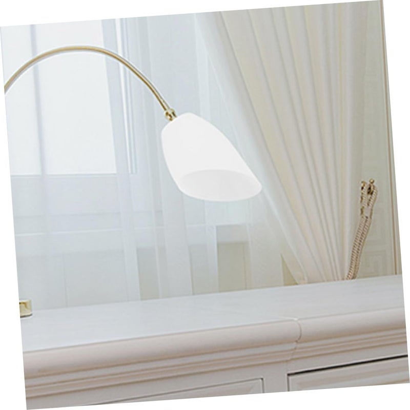 White Fluted Scalloped Plastic Lamp Shade Set Of 3 For Table Floor Wall Light 13 60X11 00X4 00CM - Image 5