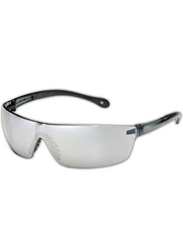 Gateway Safety 448M Starlite Squared Safety Eyewear - Gray Temples, Silver Mirror Lens - Image 5