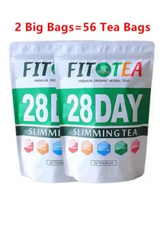 WS 2 Big Bags and Detox Tummy Tea Bags 28 Days  Weight Loss Slimming Tea Slimming Diet Herbal 56Tea Bags  - Image 1
