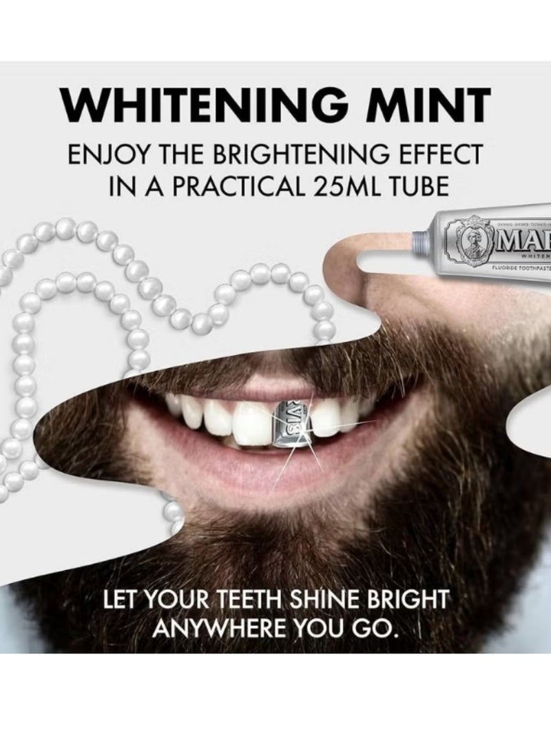 Marvis 85ml Marvis Whitening Mint Toothpaste - /4.4 oz Packed with Xylitol for Effective Teeth Whitening and Fresh Breath，Probiotics Bright White Toothpaste，Oral Health Management， Preventing Tooth Decay - Image 3