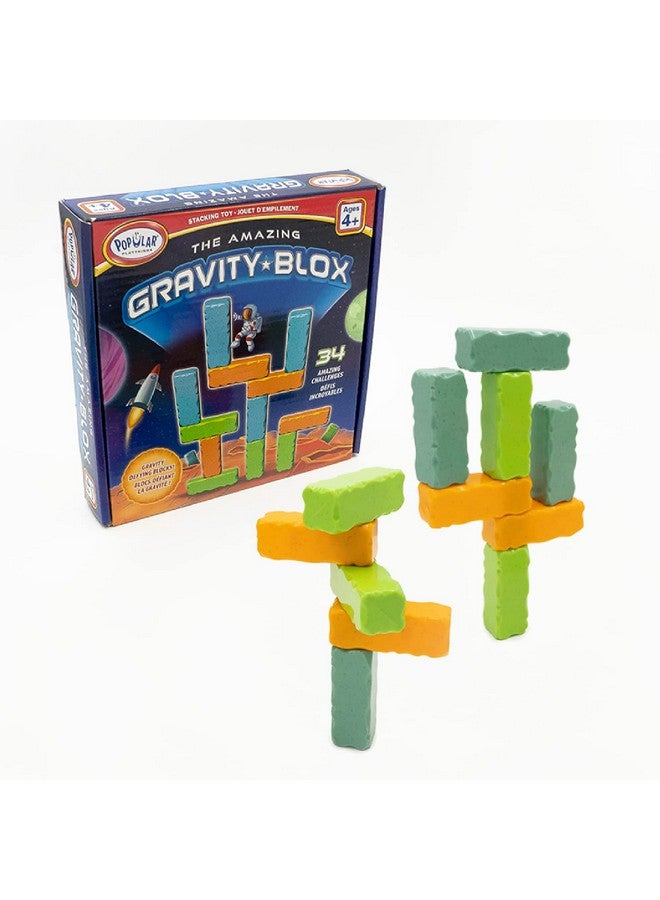 POPULAR PLAYTHINGS Gravity Blox, Weighted Building Block Set Toy for Balancing and Creating - Image 1