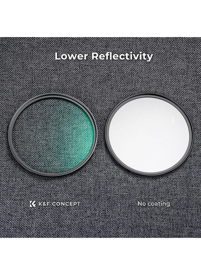 K&F Concept - 49Mm Black Diffusion 1 4 & 1 8 Filters Kit Mist Cinematic Effect Filters Set With Multilayer Coated For Camera Lens K Series - Image 1