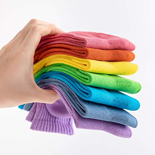 MINI PANDA Girls Socks - 9 Pairs (9 Colors, 6-8 Years) - Image 4