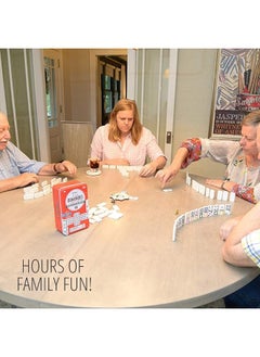 Regal Games Regal Games Mexican Train Double 12 Dominoes Set for Adults & Kids - Domino Game with 91 Tiles Colored Dots & 4 Metal Trains - 2-8 Player Games & Ideal for Family Fun Game Night and Travel (Ages 8+)  - Image 4