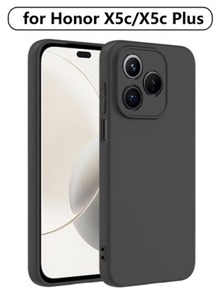 لـ Honor X5c/X5c Plus 4G غلاف حماية مقاوم للصدمات من TPU أسود