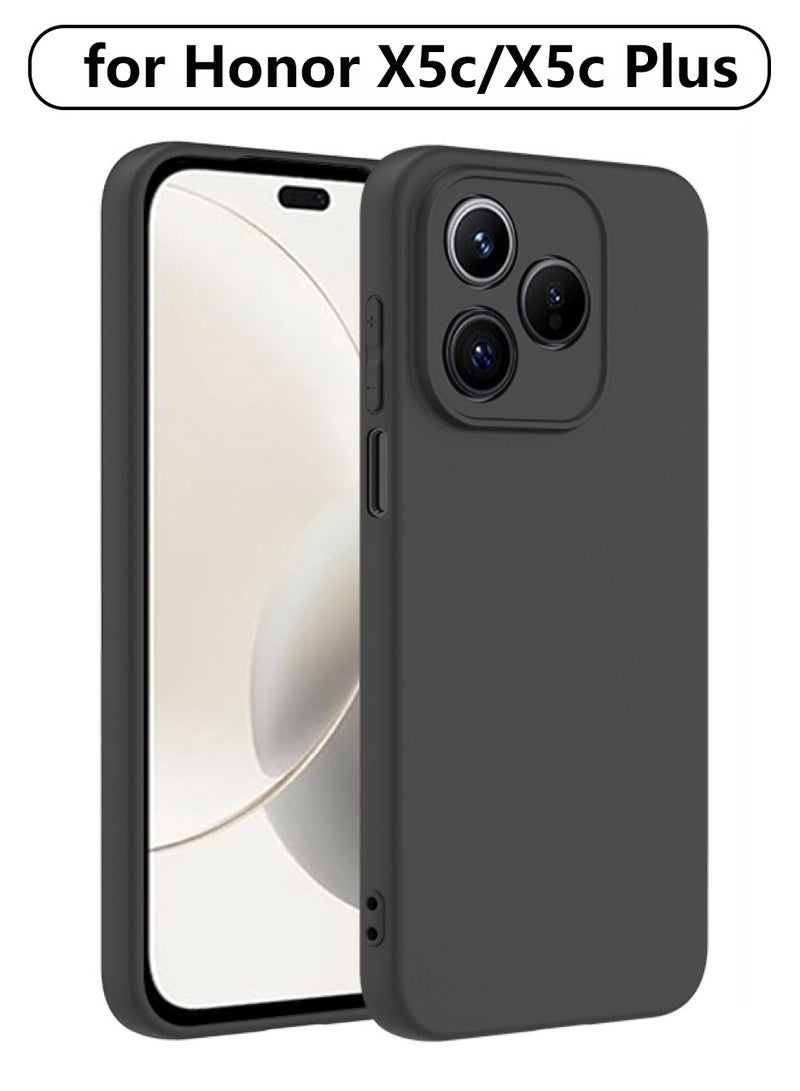 يوك لـ Honor X5c/X5c Plus 4G غلاف حماية مقاوم للصدمات من TPU أسود