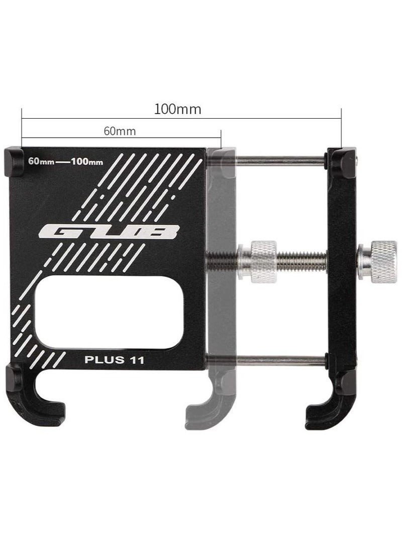 GUB - Plus11 Bicycle & Motorcycle Phone Mount, Aluminum Alloy Bike Phone Holder With 360° Rotation Adjustable For Iphone X Xr Xs 7S 8 Plus, For Samsung S7/S6/Note5/4 Gps Mount 4 To 6.8 Inch - Image 1