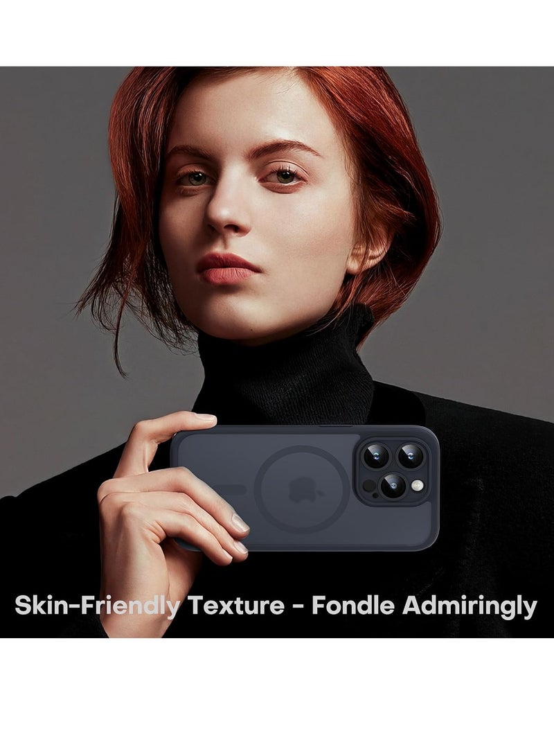 ELTRAZONE 3 in 1 Magnetic for iPhone 15 Pro Max Case, Upgraded [Full Camera Protection], [Compatible with MagSafe] [15FT Drop Protection] Shockproof Translucent 15 ProMax Bumper 6.7, Black - Image 5