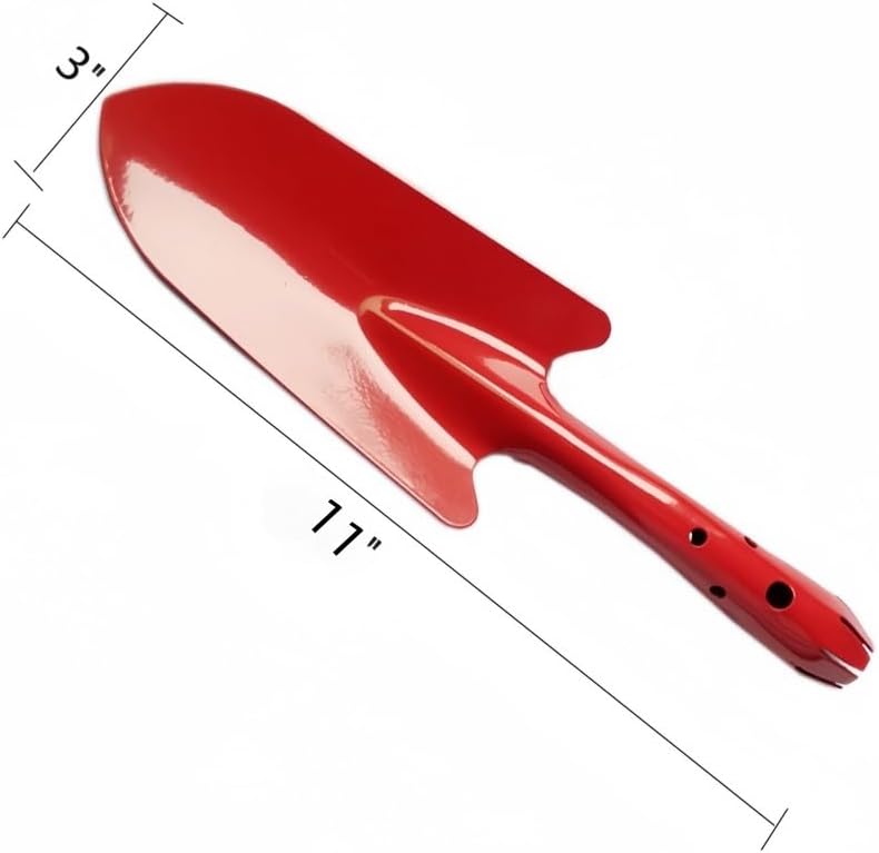 Newflager Mini Colorful Metal Hand Shovel, Trowel Set Garden Tools for Flower Soil Planting Digging Transplanting - Ideal Gardening Gift for Kids (Pack of 5) - Image 2