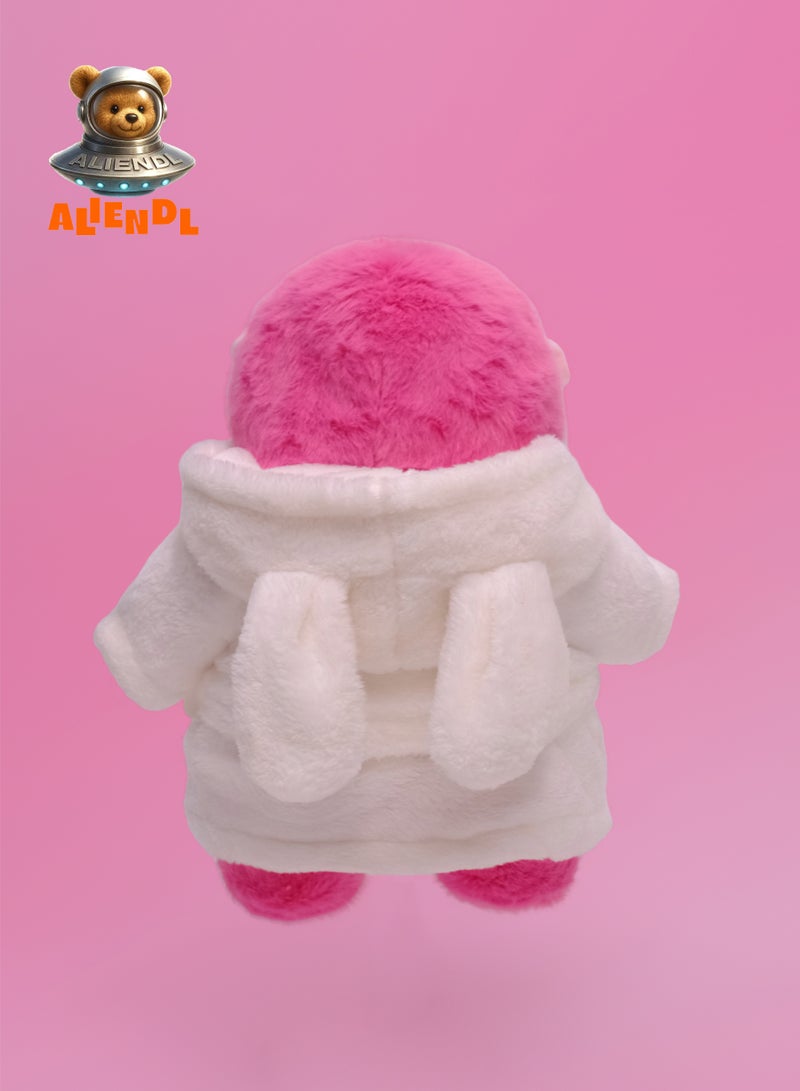 ALIENDL Chill Ape – Plush Monkey Stuffed Animal Toy for Baby Kids, Soft Cute Ape Plush Doll Bathrobe Outfit Gift Set with Removable Clothes & Pouch, Funny Unique Gift for Kids, Friends & Couples - Image 4