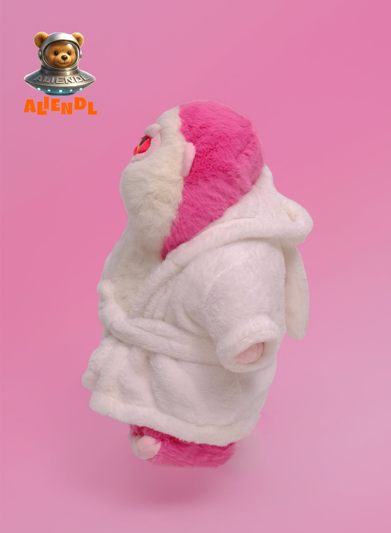 ALIENDL Chill Ape – Plush Monkey Stuffed Animal Toy for Baby Kids, Soft Cute Ape Plush Doll Bathrobe Outfit Gift Set with Removable Clothes & Pouch, Funny Unique Gift for Kids, Friends & Couples - Image 3