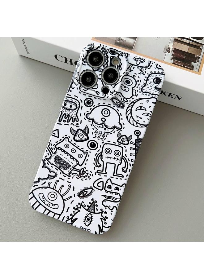 اس-توب جراب لهاتف iPhone 11 Pro Max بنمط مرسوم وثقوب دقيقة من الكمبيوتر الشخصي - Image 1