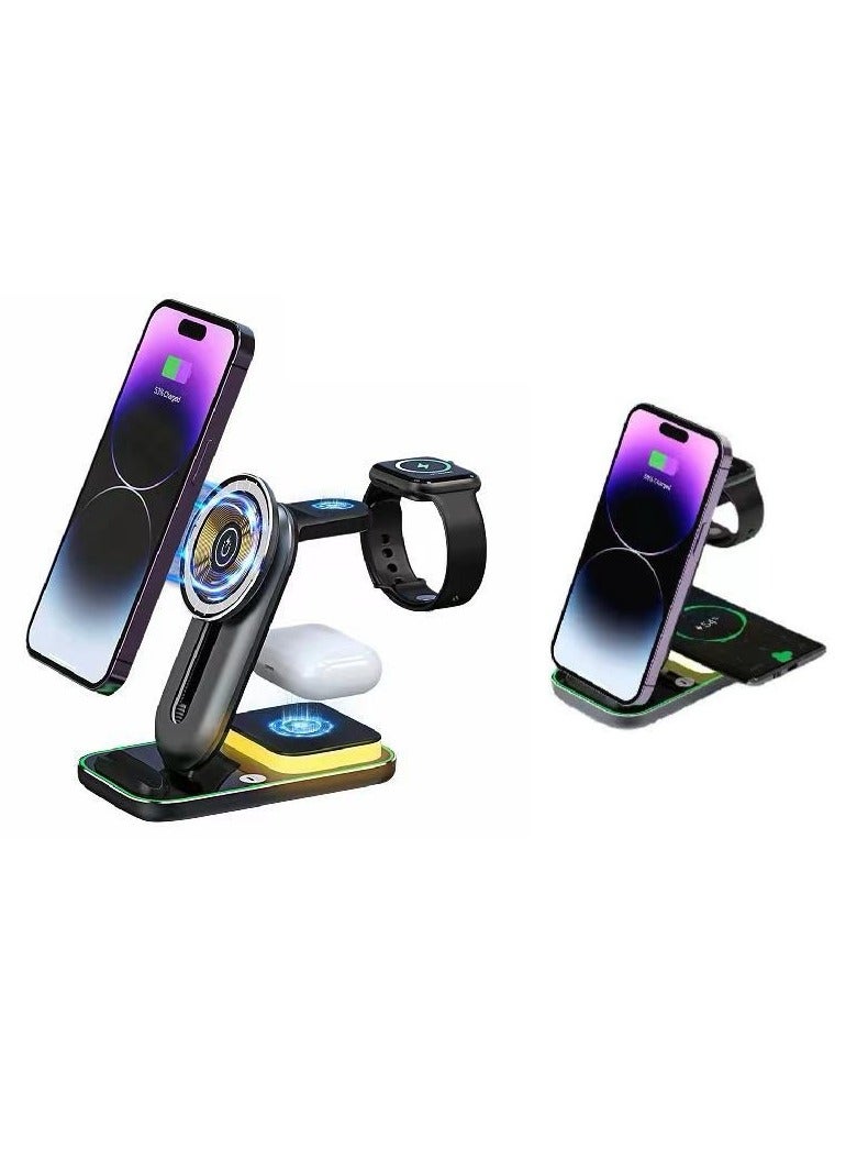 4 in 1  Magnetic Wireless Charging Stand Model A8 - Image 2