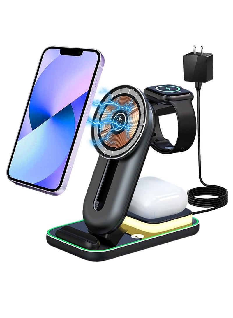 4 in 1  Magnetic Wireless Charging Stand Model A8 - Image 1