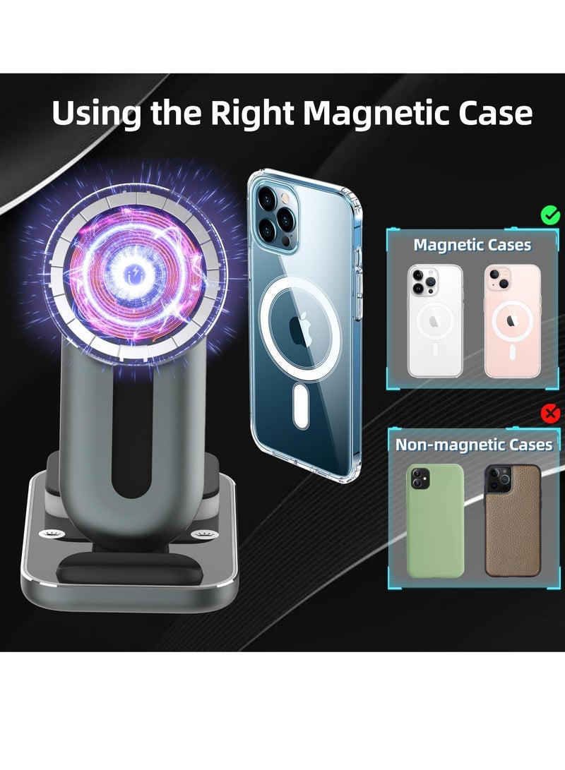 4 in 1  Magnetic Wireless Charging Stand Model A8 - Image 4