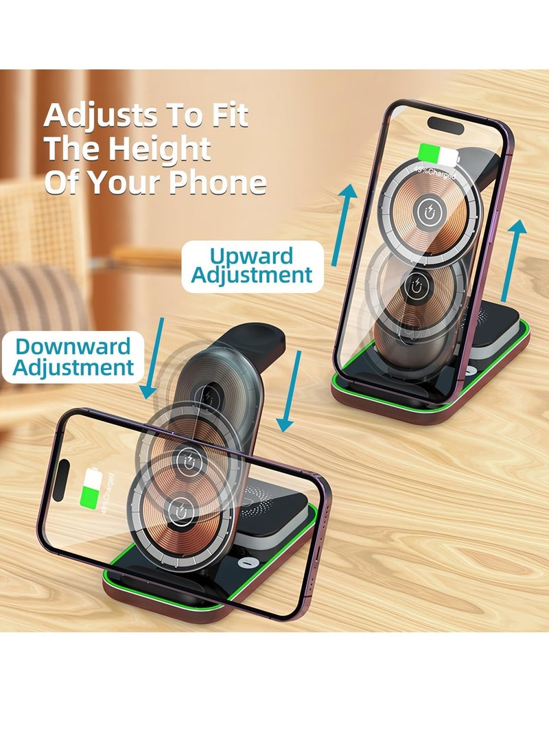 4 in 1  Magnetic Wireless Charging Stand Model A8 - Image 3