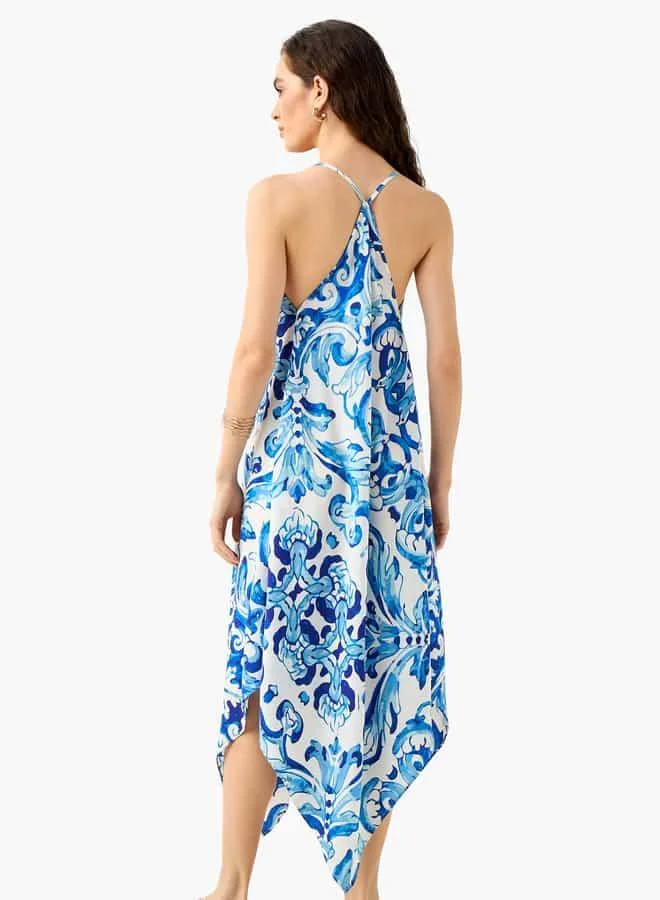 Splash FAV Printed Handkerchief Dress