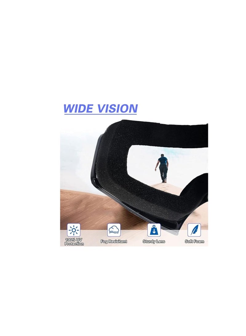 2-Pack Windproof and Dust Proof Dirt Bike Goggles for Youth and Adults, Perfect for ATV and Motorcycle Racing - Image 2