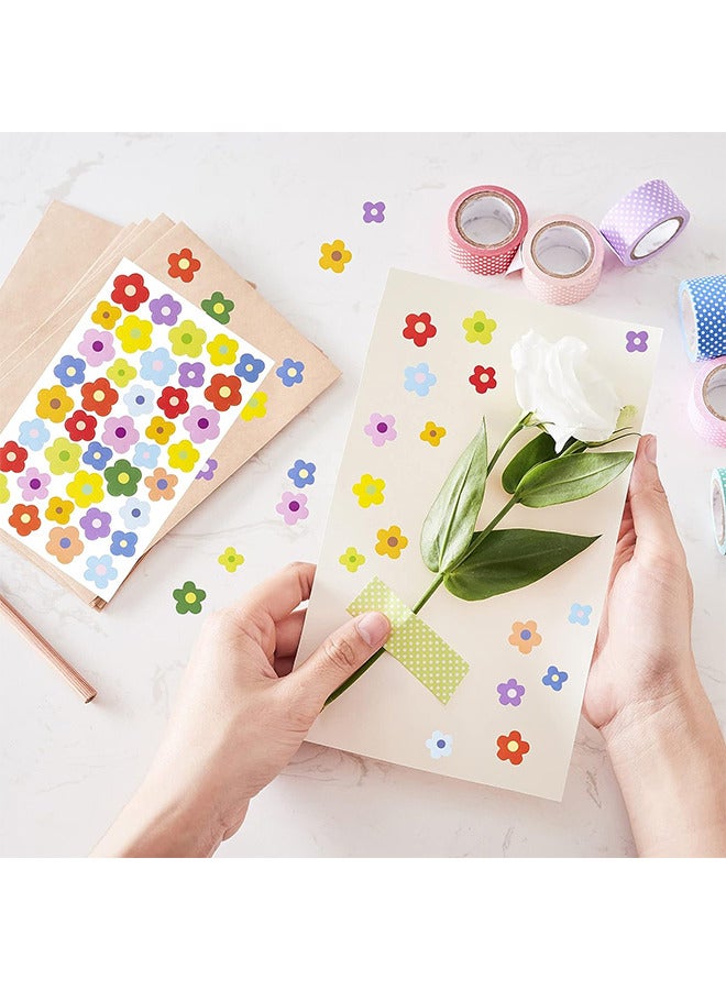 Depend 25 Sheets Small Flower Laptop Stickers, Mini Flower Stickers For Scrapbooking, For Water Bottle, Tiny Boho Flower Stickers Self-Adhesive Flower Decal Vinyl Flower Pastel Stickers Aesthetic  - Image 4