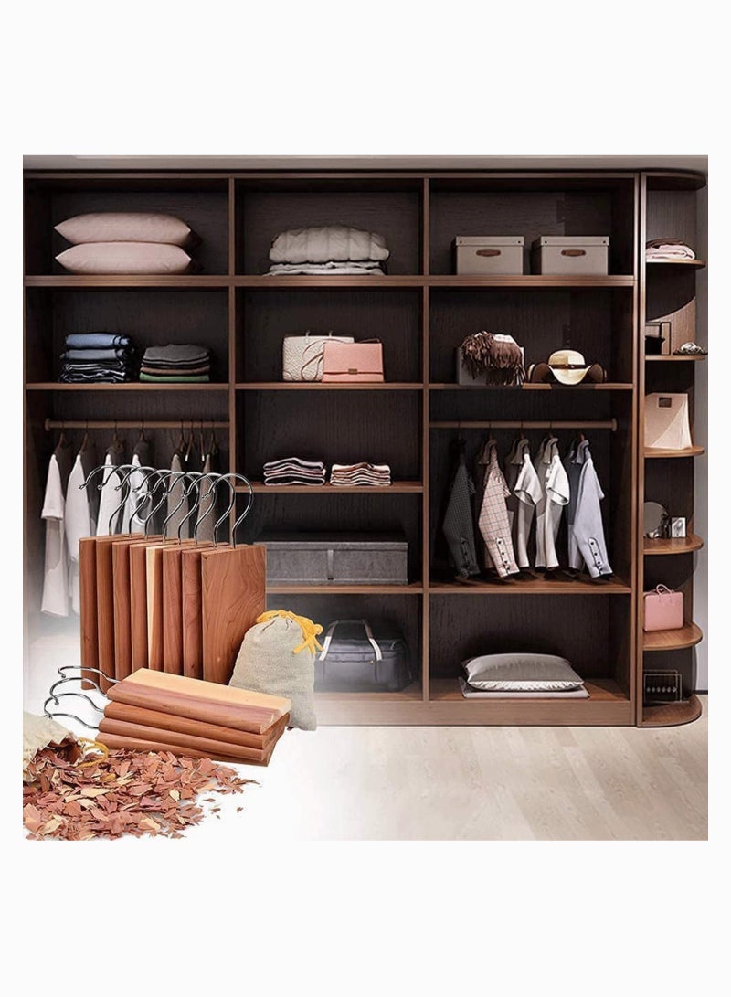 Cedar Blocks for Closets Storages Natural Organic Moth Repellent Wardrobes Drawers Protection Odor Remover Pack of 6 - Image 3