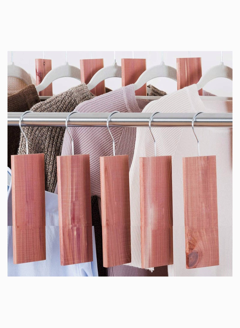 Cedar Blocks for Closets Storages Natural Organic Moth Repellent Wardrobes Drawers Protection Odor Remover Pack of 6 - Image 5