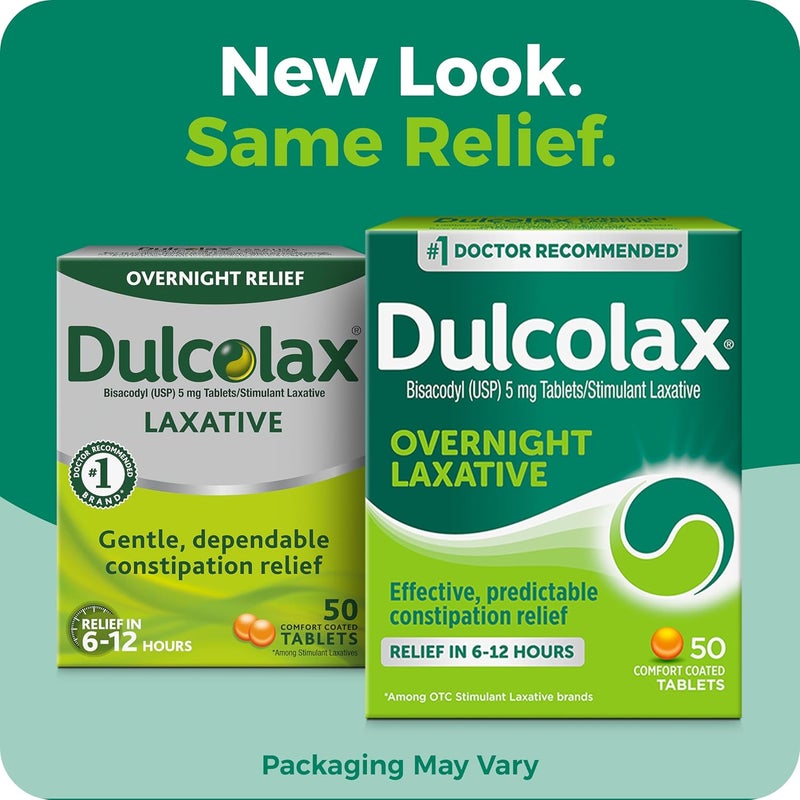 Colace 60 Count Stool Softener Plus Stimulant Laxative and Dulcolax 50 Count Overnight Relief Laxative for Constipation - Image 5
