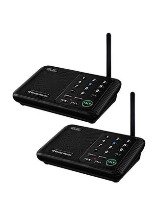 Wuloo Intercoms Wireless for Home 1 Mile (5280 Feet) Range 10 - Channel, Wireless Home Intercom System for House Business Office, Room to Room Intercom, Home Communication System (2 Packs, Black) - pzsku/ZED4E3A7904E25E0689E0Z/45/1749373346/a0728a2a-4670-47e7-9865-cbf8e466529b
