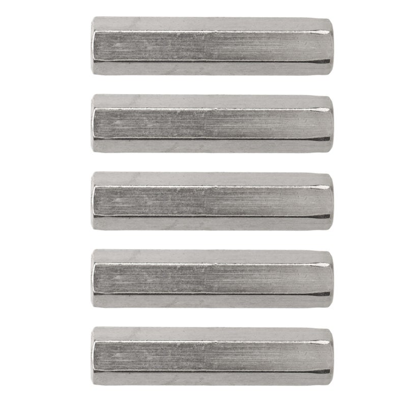5Pcs Silver M8 Hex Coupling Nut Safe Practical Stainless Steel Coupling Nut Kit for Industrial Machine - Image 4