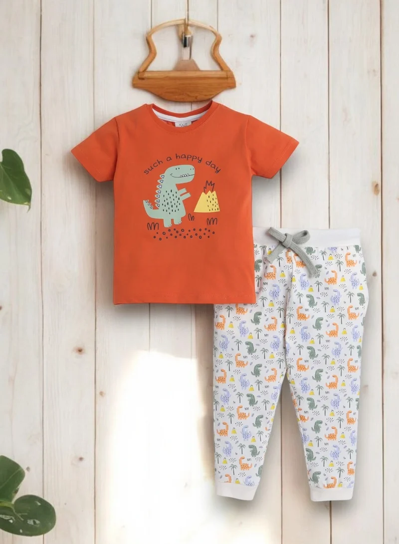 victor and jane Victor and Jane - Printed T-shirt and All-Over Printed Pyjama Set