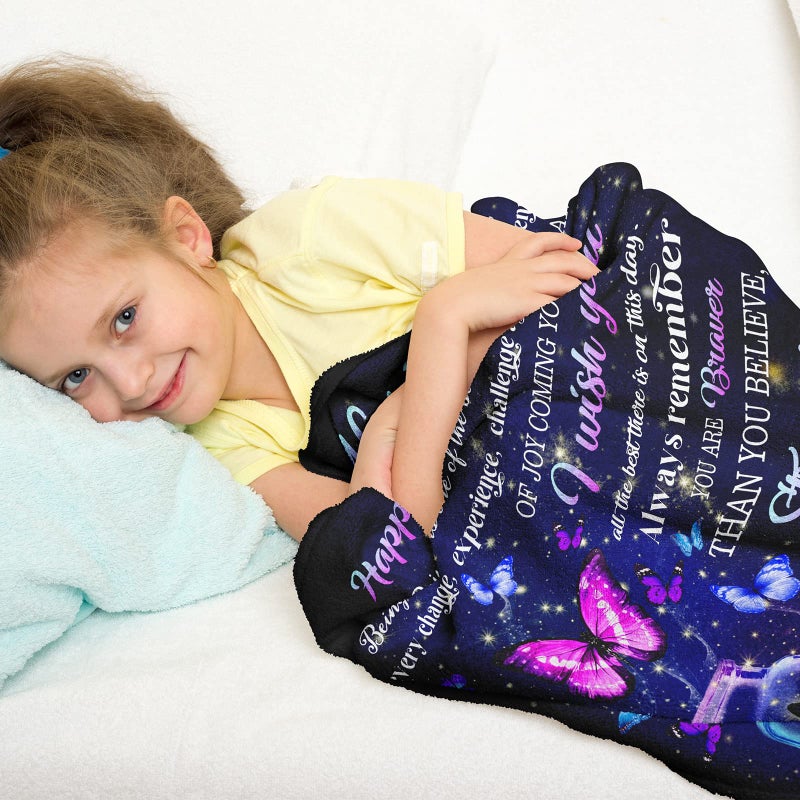 Ryubein Sweet 16 Gifts for Girls  16th Birthday Gifts for Girls  Gifts for 16 Year Old Girl  16 Year Old Girl Birthday Gift Ideas  Sweet Sixteen Gifts for Girls  16th Birthday Decorations Blanket 50""X60"" - Image 3