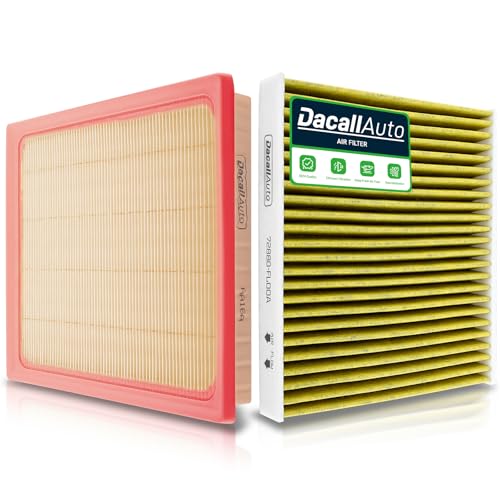 Dacall Activated Carbon Cabin & Engine Air Filter Set fit for Subaru Outback (2020-2026), Crosstrek (2021-2024), Ascent (2019-2026), Legacy (2020-2025), Replace Part NO. 72880FL00A 16546AA16A - Image 1
