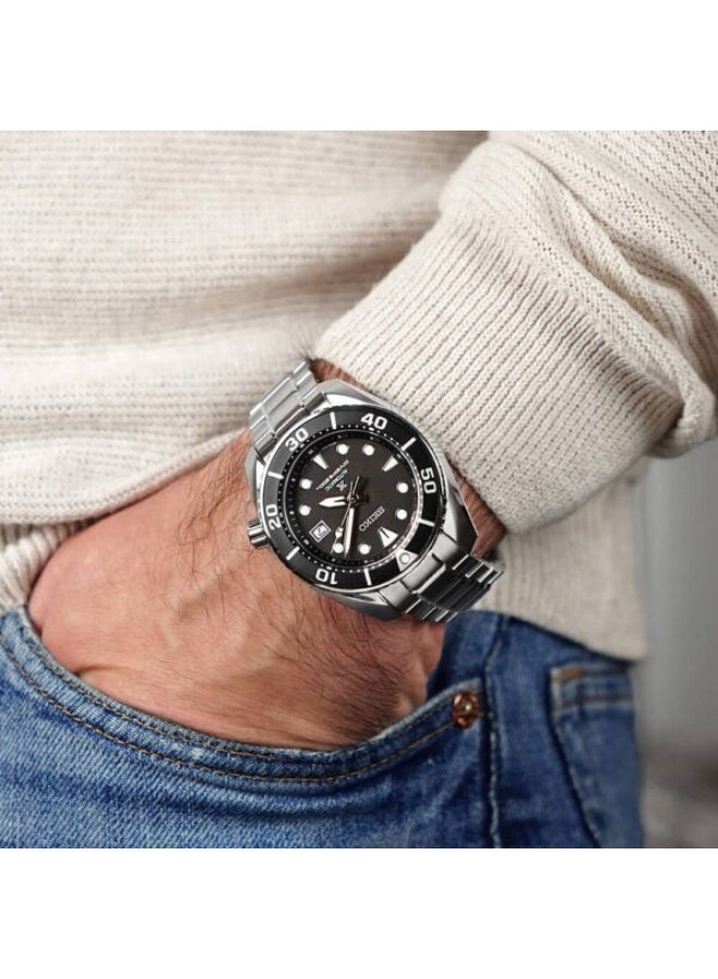 Seiko ساعة سيكو بروسبيكس دايفر سومو SPB101J1، 45 مم قرص أسود، علبة وسوار من الفولاذ المقاوم للصدأ، 200 م مقاومة للماء - Image 3