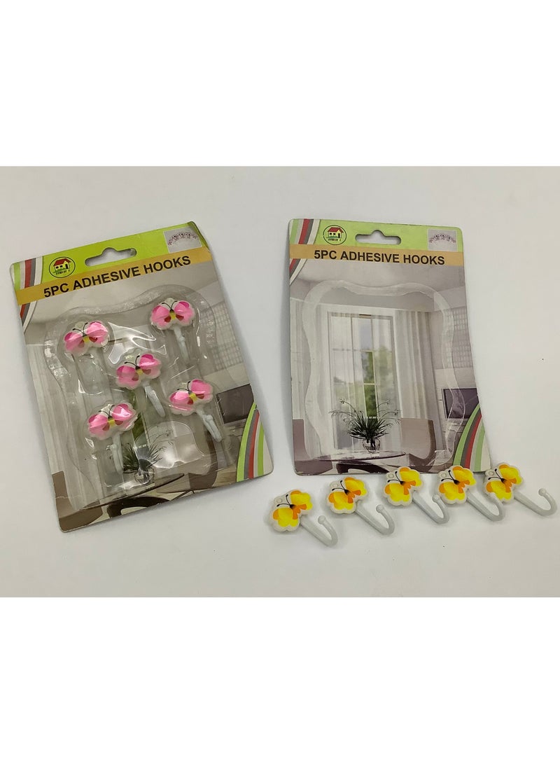 Adhesive Hooks - 5 Piece Set - Image 1