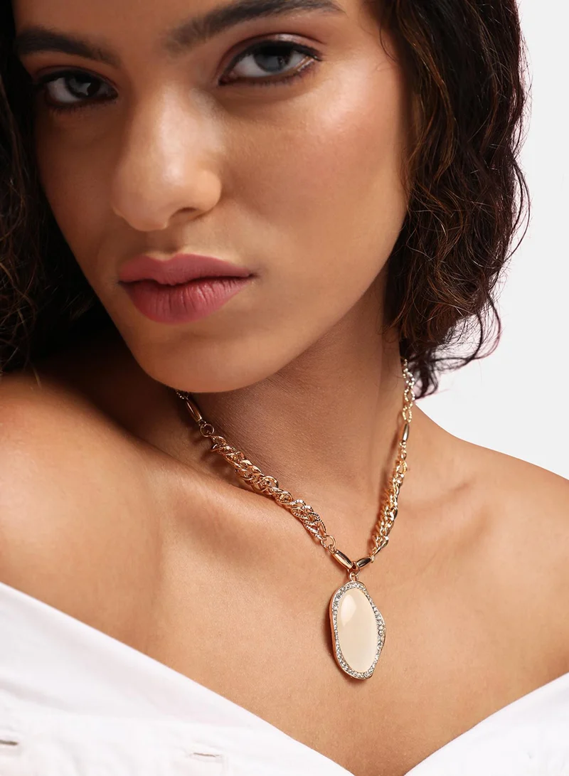 SOHI Moonlight Vortex Collar Artificial Necklace Jewellery