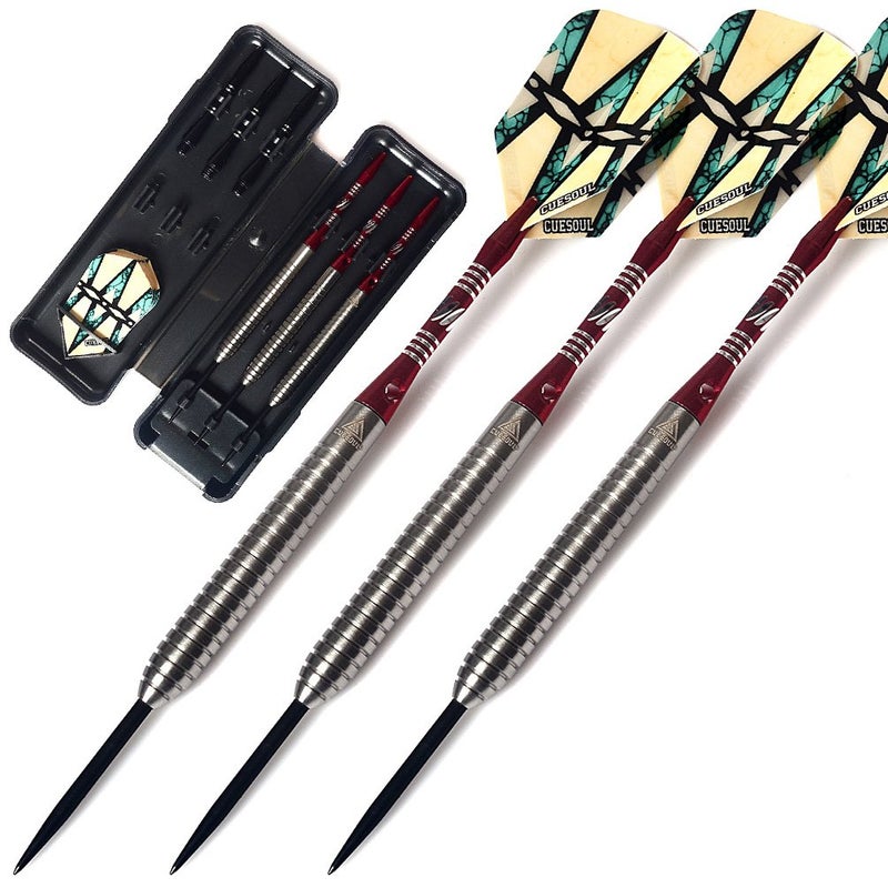 CUESOUL 22 Grams Tungsten Steel Tip Darts Set 90% Tungsten - Image 1