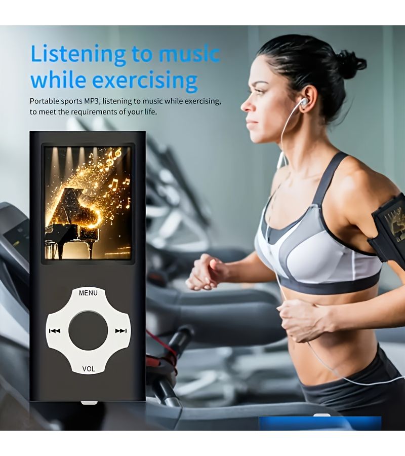 New MP3 MP4 Music Player with Wired Headphones Purple 1.8 Inch LED Screen Video Playback Recording E Book Reading High Capacity Battery - Image 5