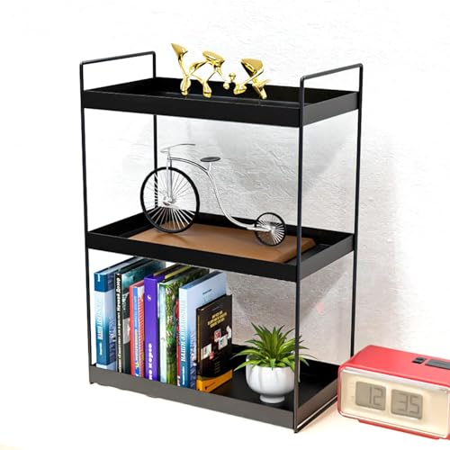 WonderStand Metal 3-Tier Standing Spice Rack Storage Organizer, Bathroom Countertop Storage Shelf Cosmetic Organizer And Home/Kitchen Spice Rack - Image 3