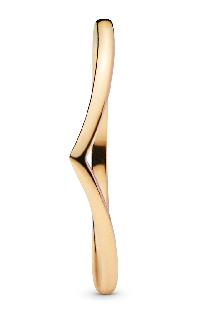 باندورا خاتم عظم الترقوة مطلي بالذهب عيار 14 قيراط - Image 2
