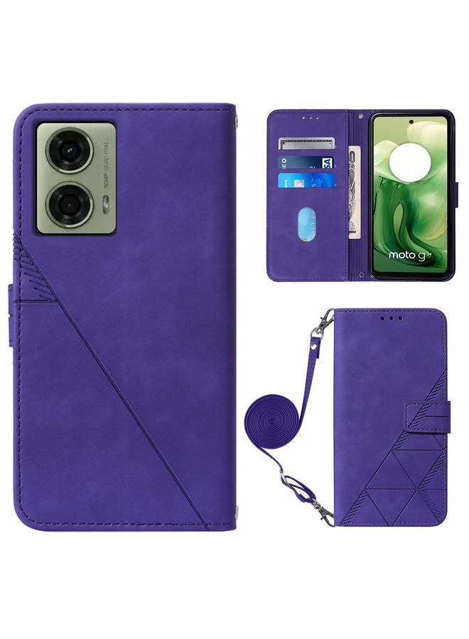 اس-توب جراب لهاتف Motorola Moto G04 4G / G24 4G جراب هاتف جلدي قابل للطي منقوش ثلاثي الأبعاد - Image 1