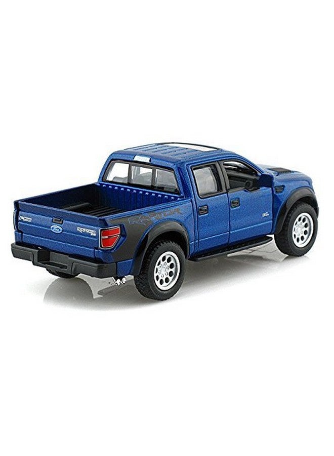 Kinsmart كي إن سمارت 2013 فورد F-150 SVT رابتور سوبر كرو أزرق 1:46 مقياس 5" نموذج شاحنة معدنية مصنوعة من الصب,  - Image 2