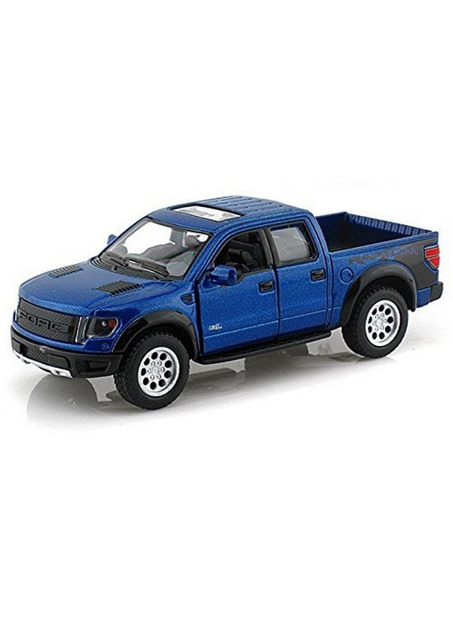 Kinsmart كي إن سمارت 2013 فورد F-150 SVT رابتور سوبر كرو أزرق 1:46 مقياس 5" نموذج شاحنة معدنية مصنوعة من الصب,  - Image 1