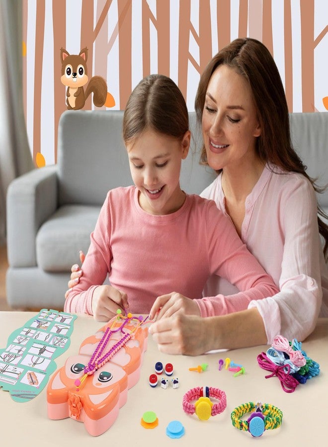 FUNiOi Bracelet Making Kit for Girls 8-10 12 Year Old - DIY Friendship Bracelets Crafts Toys for Kids Ages 6, 7+, Cool Birthday Gift Idea - Cute Squirrel Appearance Bracelet String Maker - Image 2